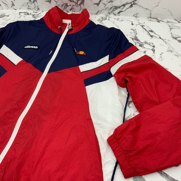 Men’s Ellesse RedNavyWhite Sempre Track Jacket